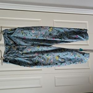 Anthropologie womens Victoria floral cargo paperbag waist pants sz 4